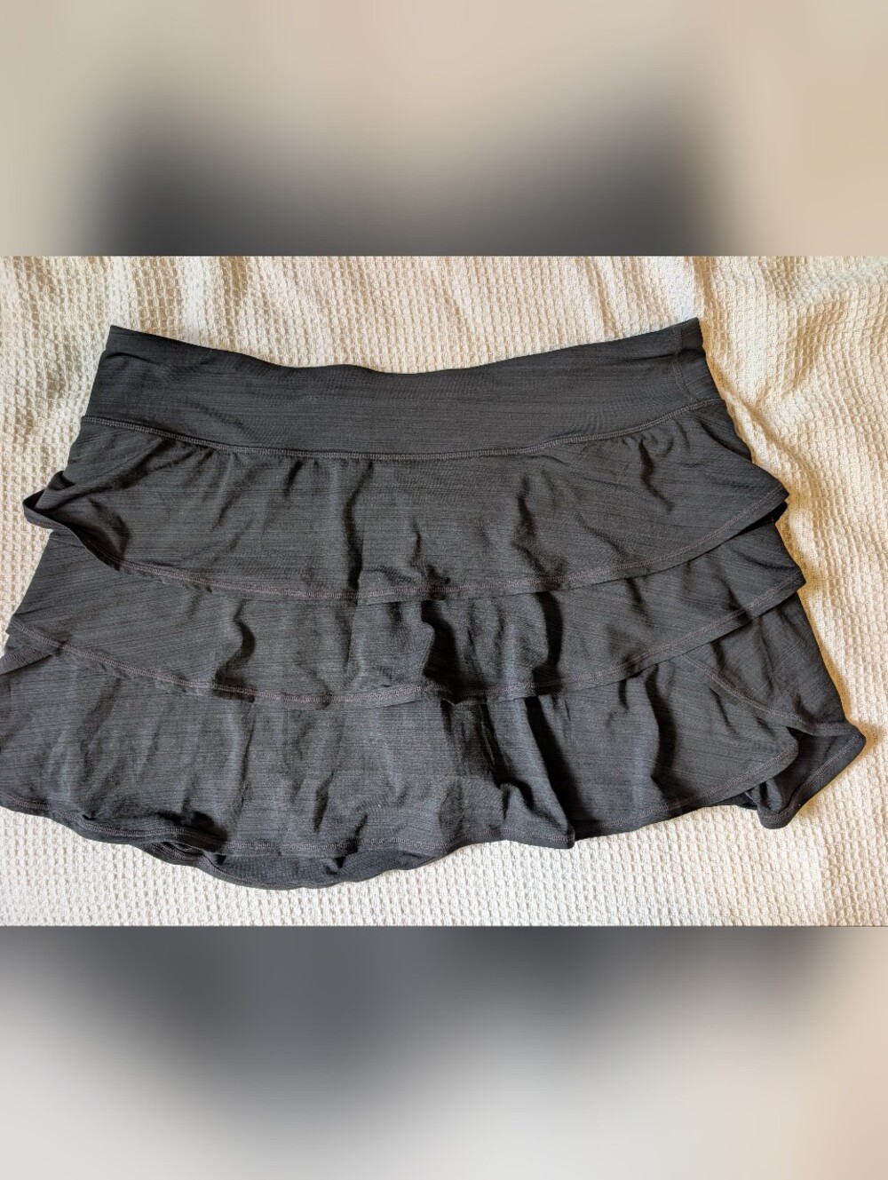 Ideology Black High-Waist Active Skort